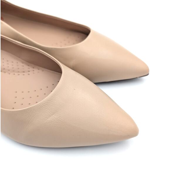 Marc Joseph New York Bianca Pointed Toe Pump Women's Beige Size US8.5 EU39 - Picture 7 of 13